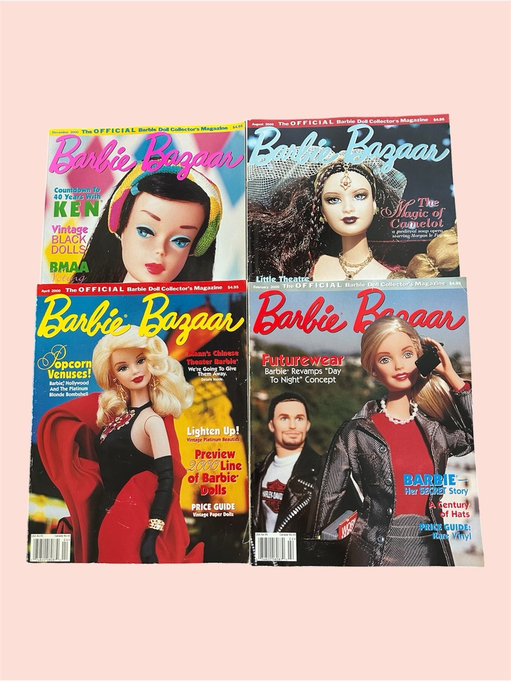 Barbie bazaar magazines 4 issues of 2000 collectible y2k vtg